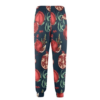 Pomegranate Pattern Print Design PG04 Men's Casual Track Pants