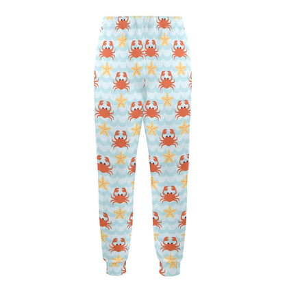 Crab Pattern Print Design 03 Men's Casual Track Pants
