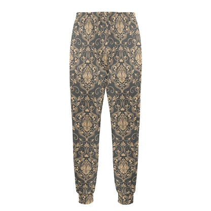 Damask Elegant Luxury Print Pattern Men's Casual Track Pants