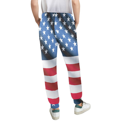 American flag Classic Women's Casual Track Pants