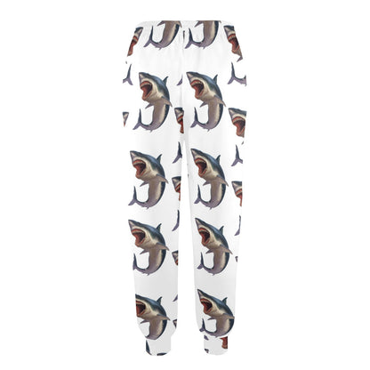 Great White Shark Pattern Print Design 03 Women's Casual Track Pants