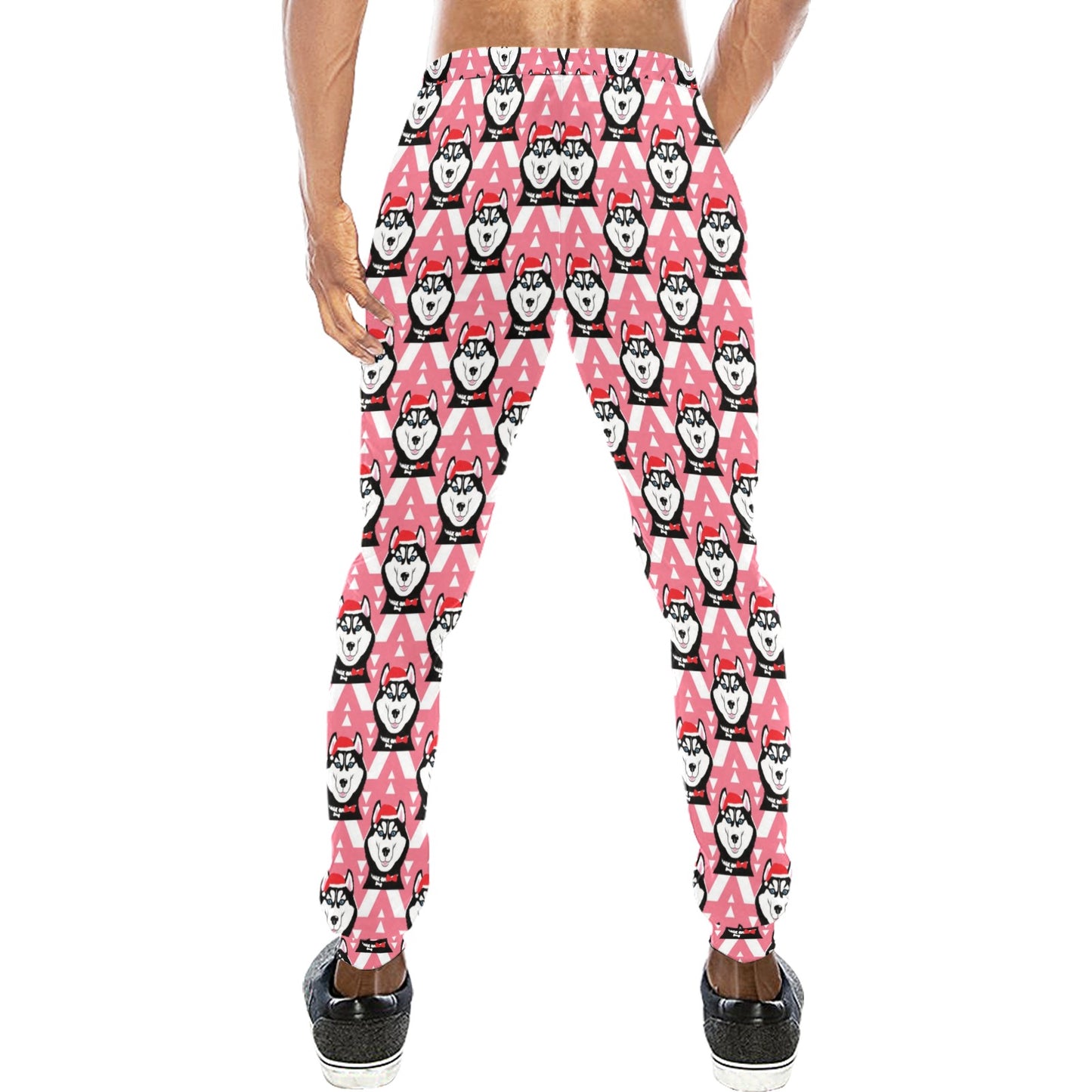 Siberian Huskies Christmas Themed Print Design LKS302 Men's Sweatpants