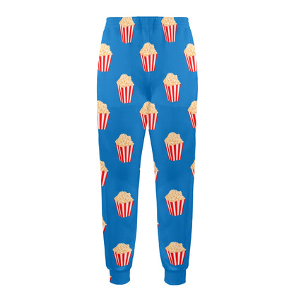 Popcorn Pattern Print Design A04 Men's Casual Track Pants