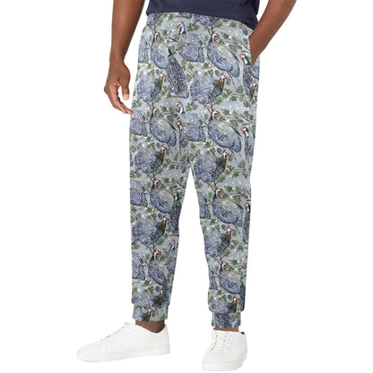 Guinea Fowl Print Design LKS402 Men's Casual Track Pants