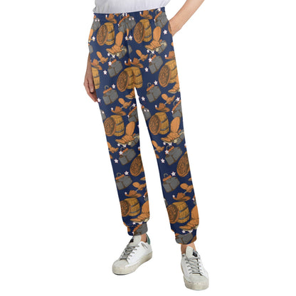 Cowboy Pattern Print Design 03 Women's Casual Track Pants