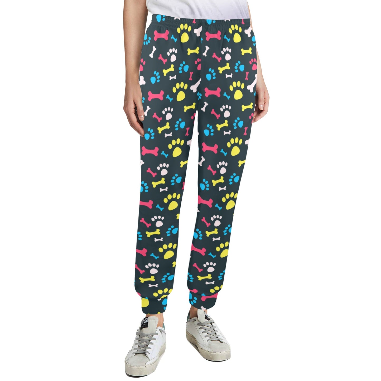 Paw Design Print Women's Casual Track Pants