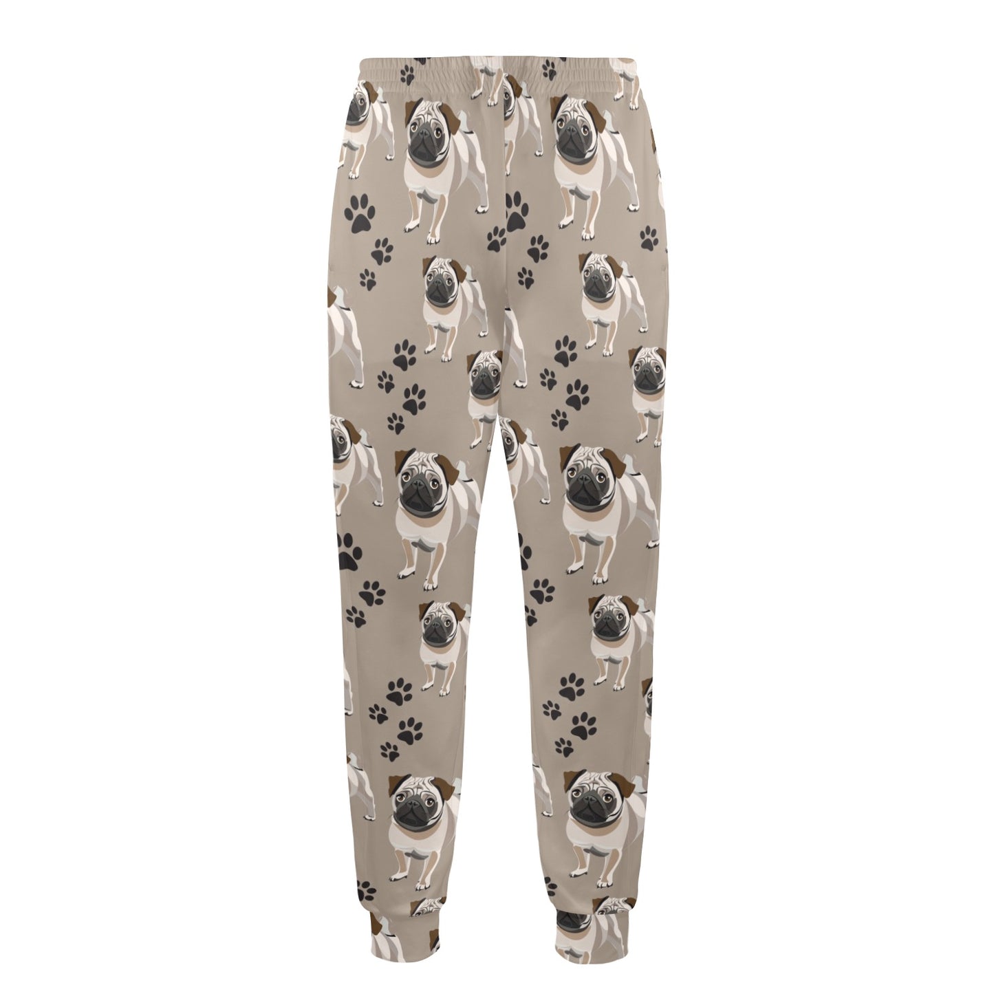 Pug Pattern Print Design A04 Men's Casual Track Pants