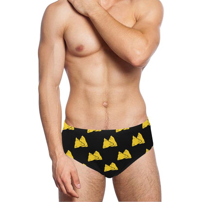 Nachos Pattern Print Design A02 Men's Swimming Briefs