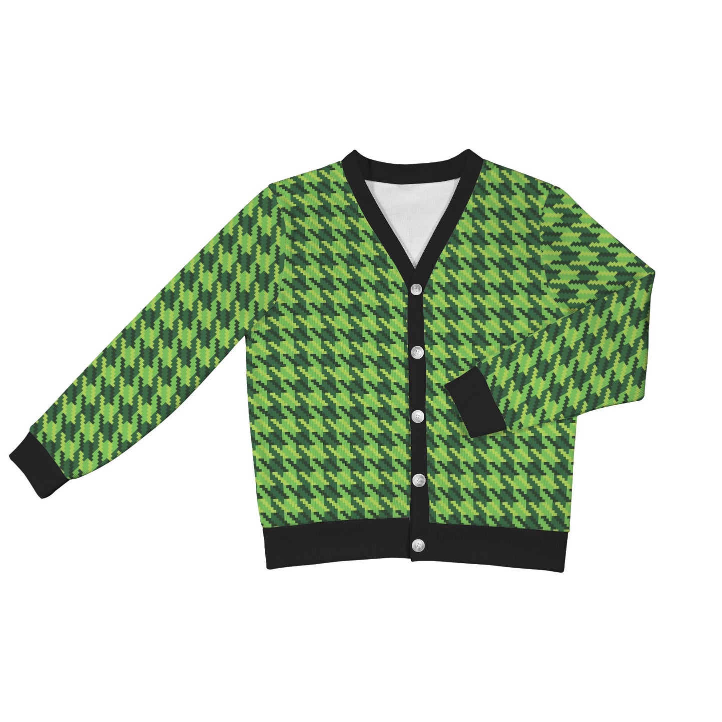 St Patricks Day Houndstooth Pattern Print LKS301 Women's Cardigan