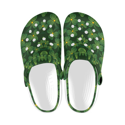 Shamrock Pattern Unisex Clogs Shoes
