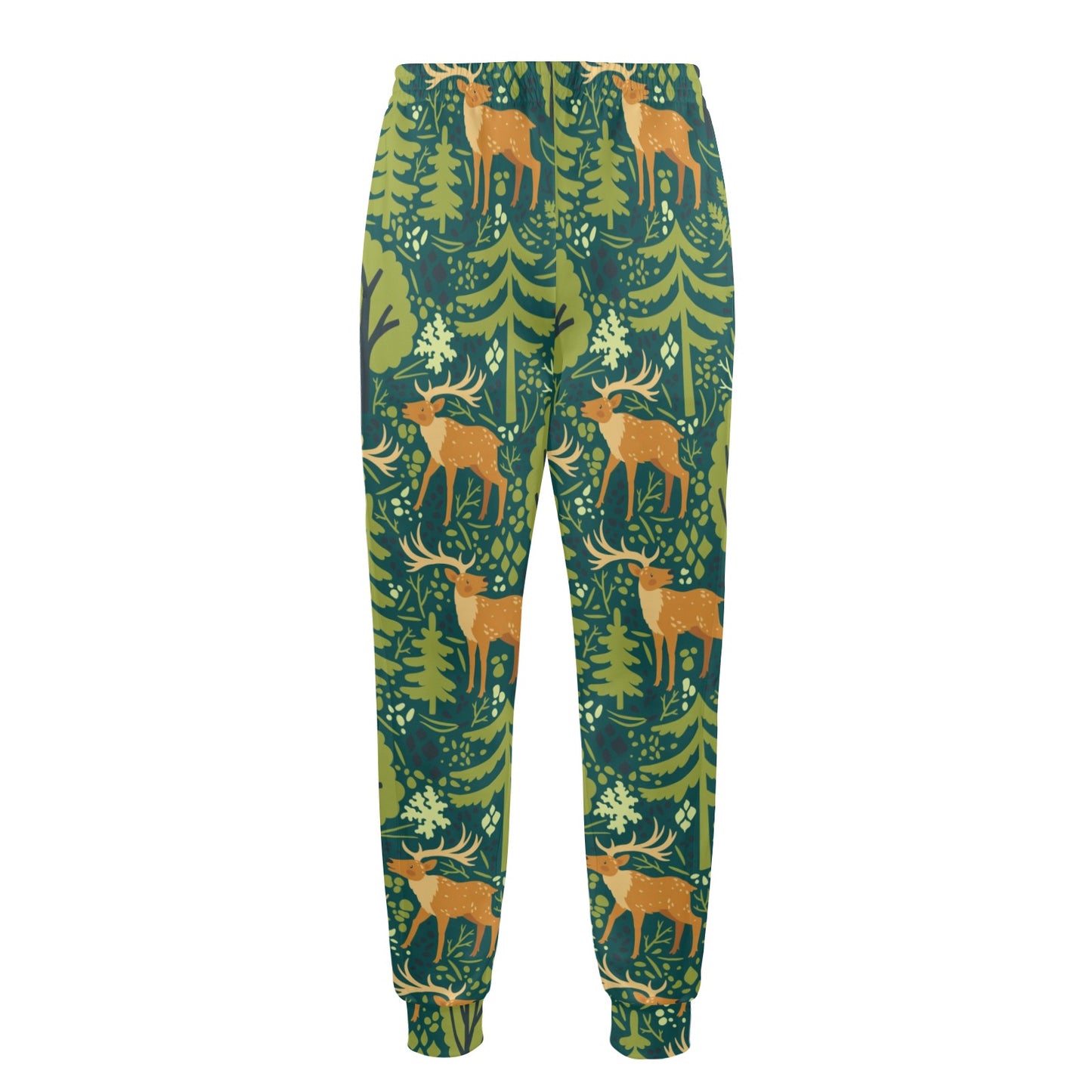 elk Design Print Pattern JJ0198 Men's Casual Track Pants