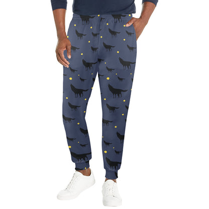 Wolf Print Design LKS301 Men's Casual Track Pants