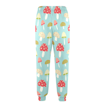 Mushroom Pattern Print Design A01 Men's Casual Track Pants