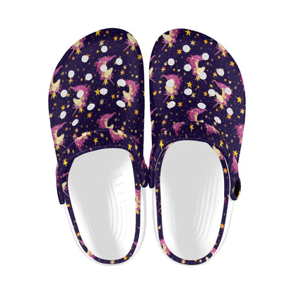 Unicorn Princess Star Sparkle Unisex Clogs Shoes