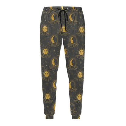 Celestial Moon Sun Pattern Print Design 05 Men's Sweatpants
