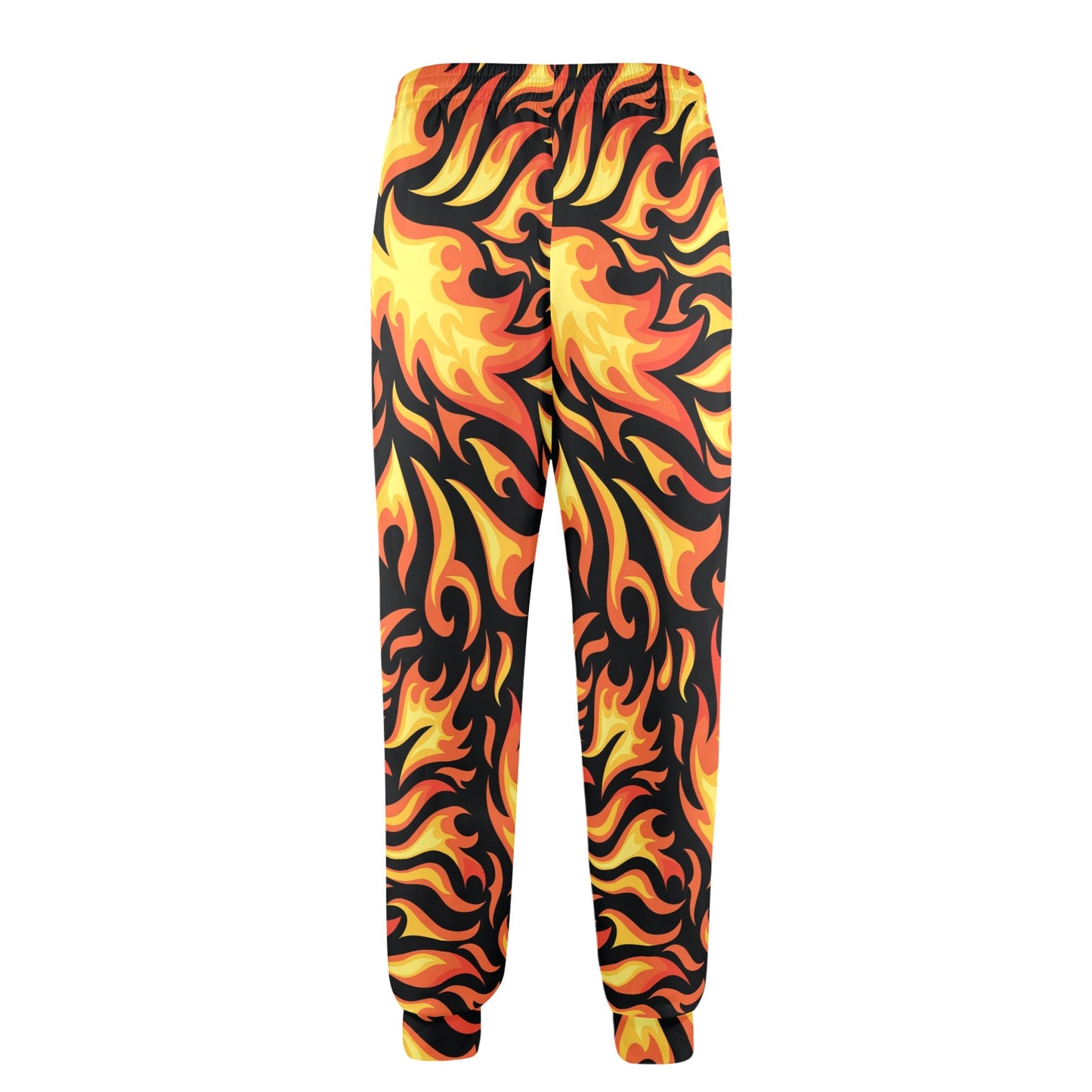 Flame Fire Design Pattern Men's Casual Track Pants