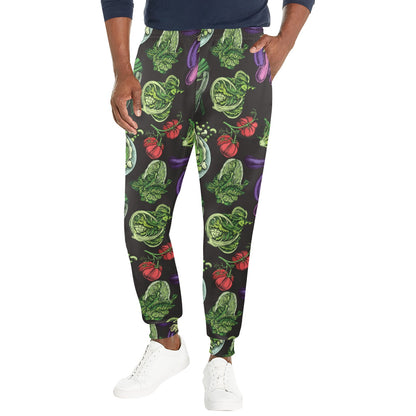 Lettuce Pattern Print Design 01 Men's Casual Track Pants
