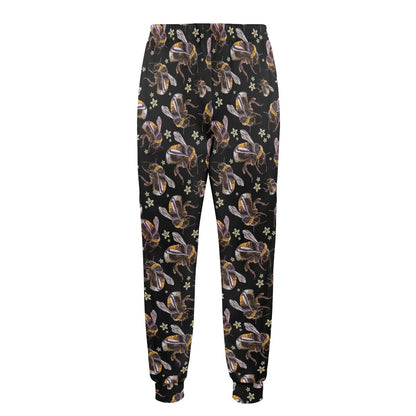Bee Pattern Print Design 04 Men's Casual Track Pants