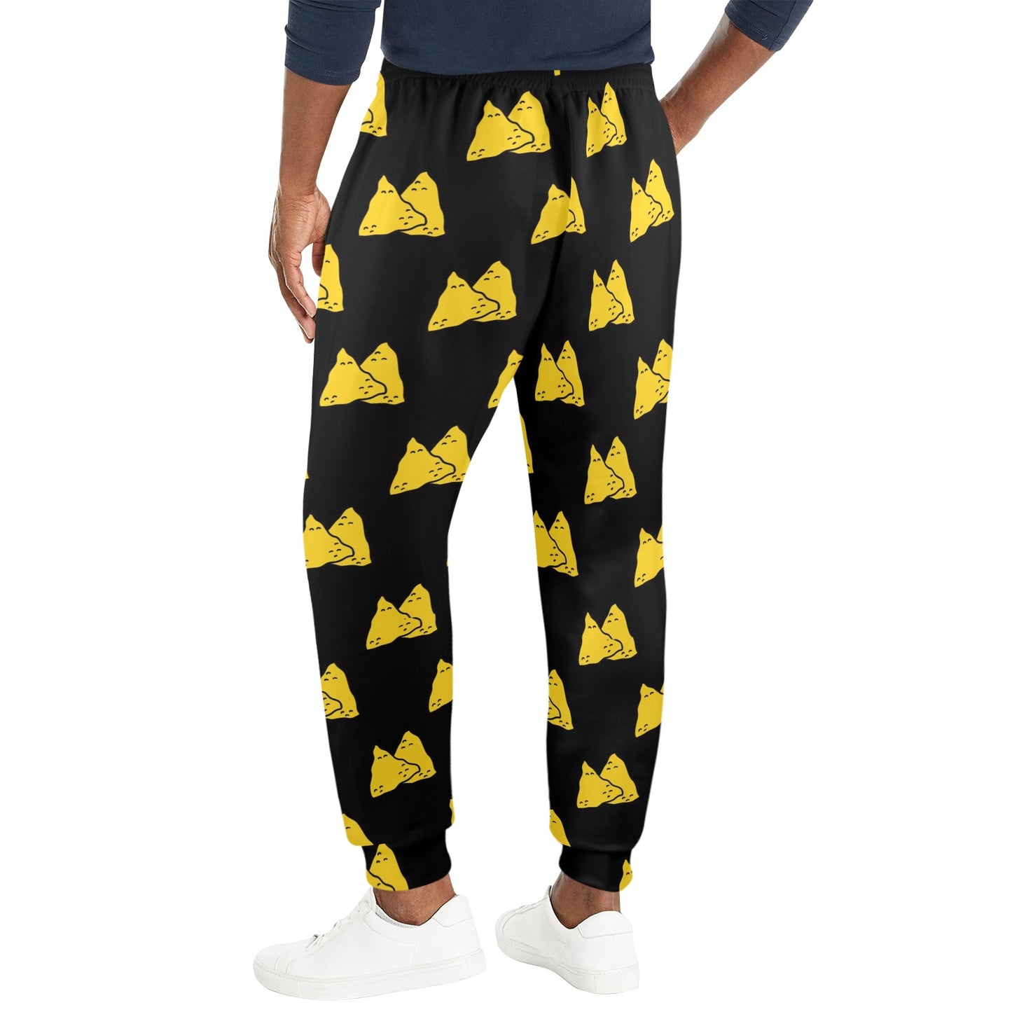 Nachos Pattern Print Design A02 Men's Casual Track Pants