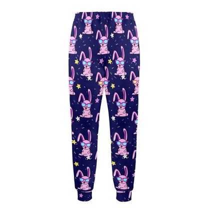 Rabbit Baby Pattern Print Design RB015 Men's Casual Track Pants