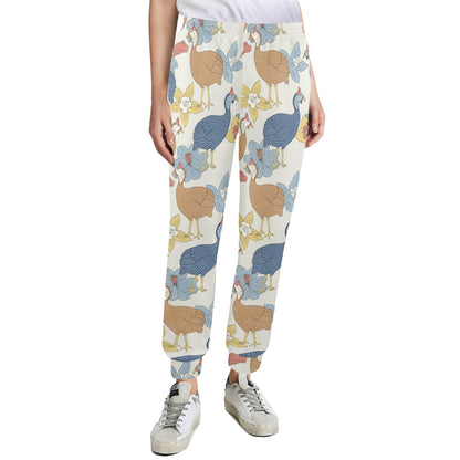 Guinea Fowl Pattern Print Design 01 Women's Casual Track Pants