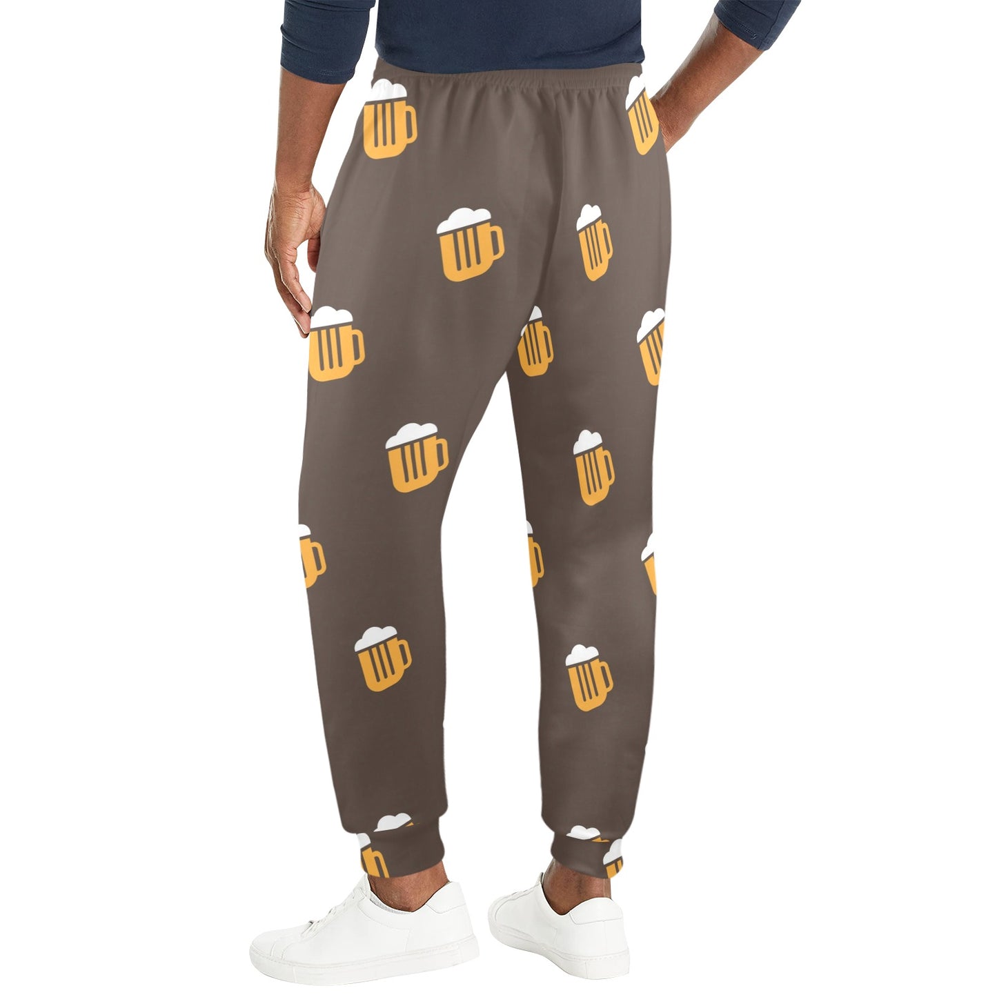 Beer Pattern Print Design 01 Men's Casual Track Pants