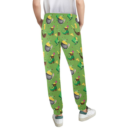 Shamrock Saint Patrick's Day Print Design LKS306 Women's Casual Track Pants