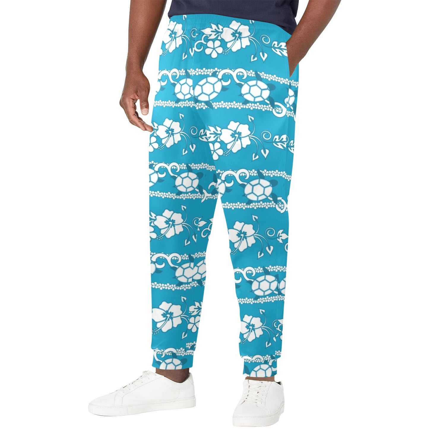 Hawaiian Themed Pattern Print Design H025 Men's Casual Track Pants