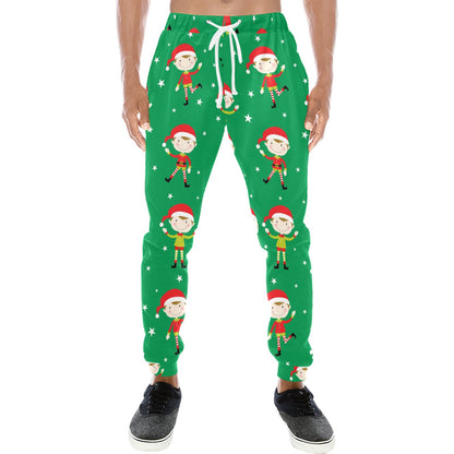 Elf christmas Design Print Pattern JJ0194 Men's Sweatpants