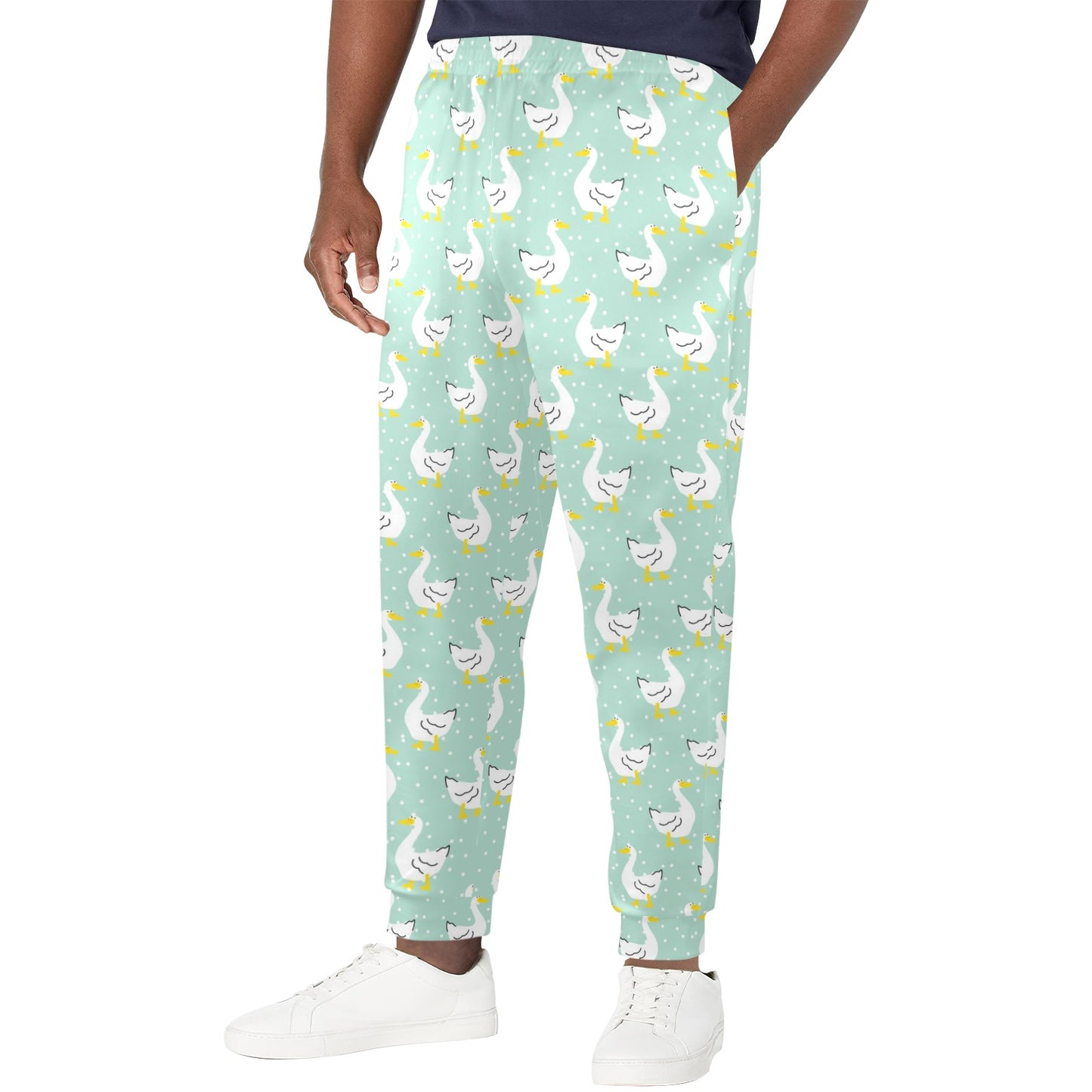 Goose Print Design LKS404 Men's Casual Track Pants