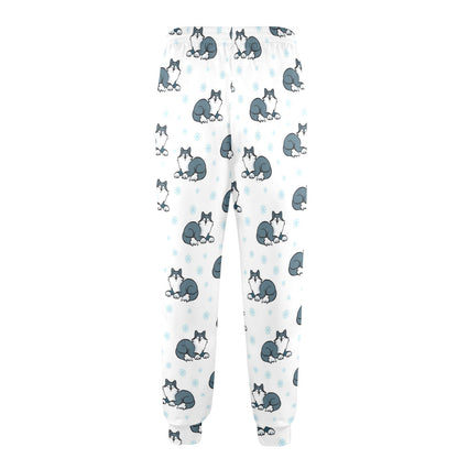 Alaskan Malamute Pattern Print Design 03 Men's Casual Track Pants