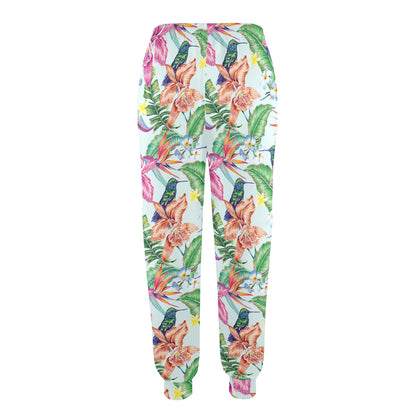 Hummingbird Tropical Pattern Print Design 05 Women's Casual Track Pants