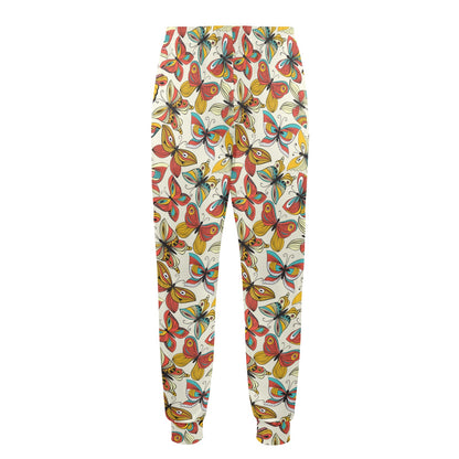 Butterfly Pattern Print Design 02 Men's Casual Track Pants