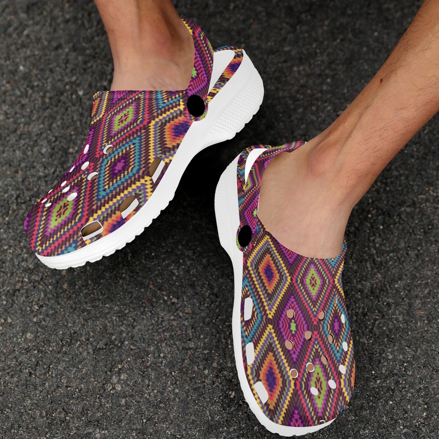 Southwestern Print Unisex Clogs Shoes