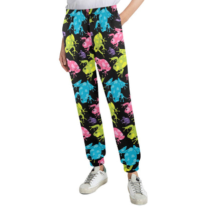 frog Design Print Pattern JJ0233 Women's Casual Track Pants