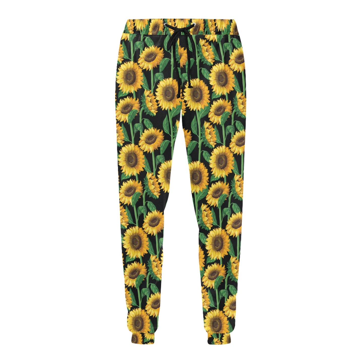 Sunflower Realistic Print Pattern Men's Sweatpants