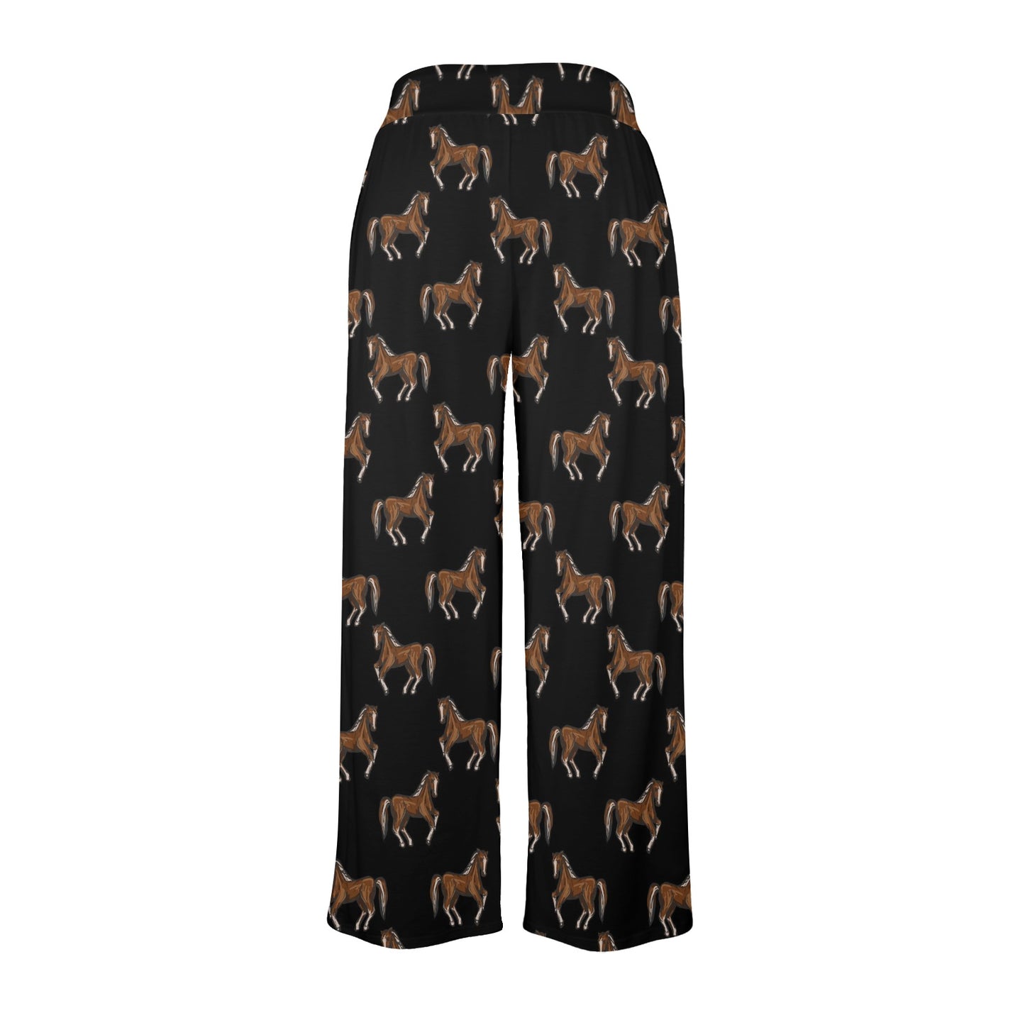 Horse Print Design LKS3010 Women's Wide Leg Lounge Pants