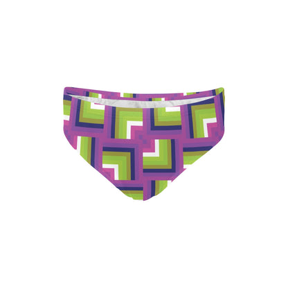 Optical illusion Pattern Print Design A05 Men's Swimming Briefs