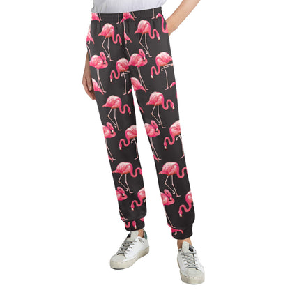 Flamingo Design Print Pattern JJ0182 Women's Casual Track Pants