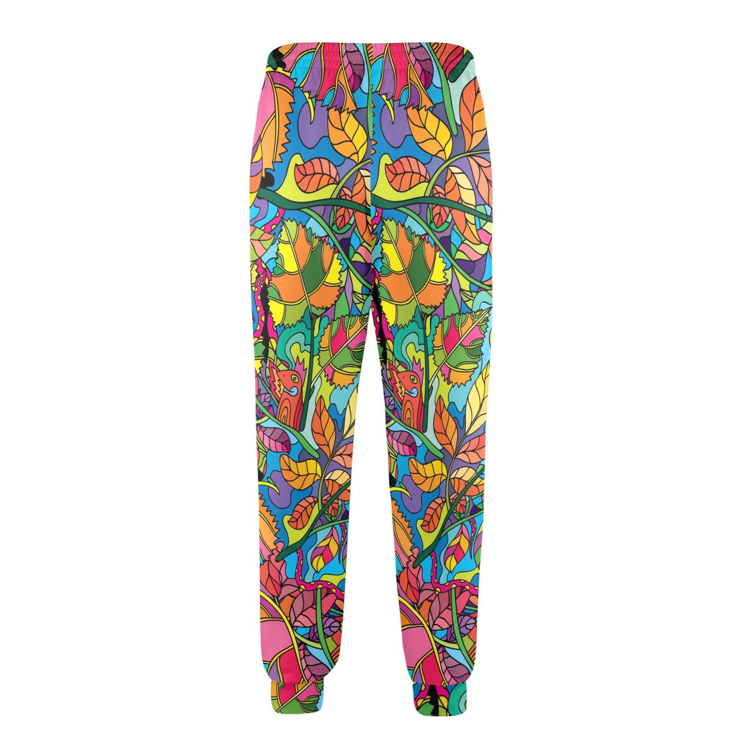 Psychedelic Trippy Flower Print Men's Casual Track Pants
