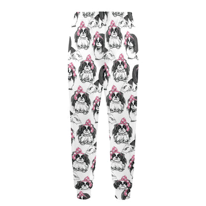 Japanese Chin Pattern Print Design 01 Men's Casual Track Pants