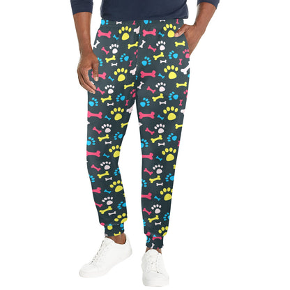 Paw Design Print Men's Casual Track Pants