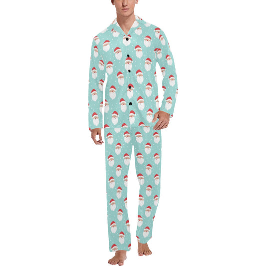 Santa Print Design LKS308 Men's Long Pajama Set