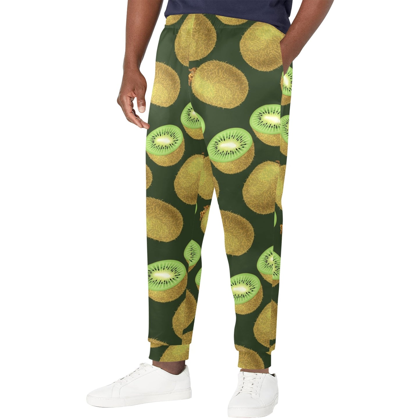 Kiwi Pattern Print Design KW04 Men's Casual Track Pants