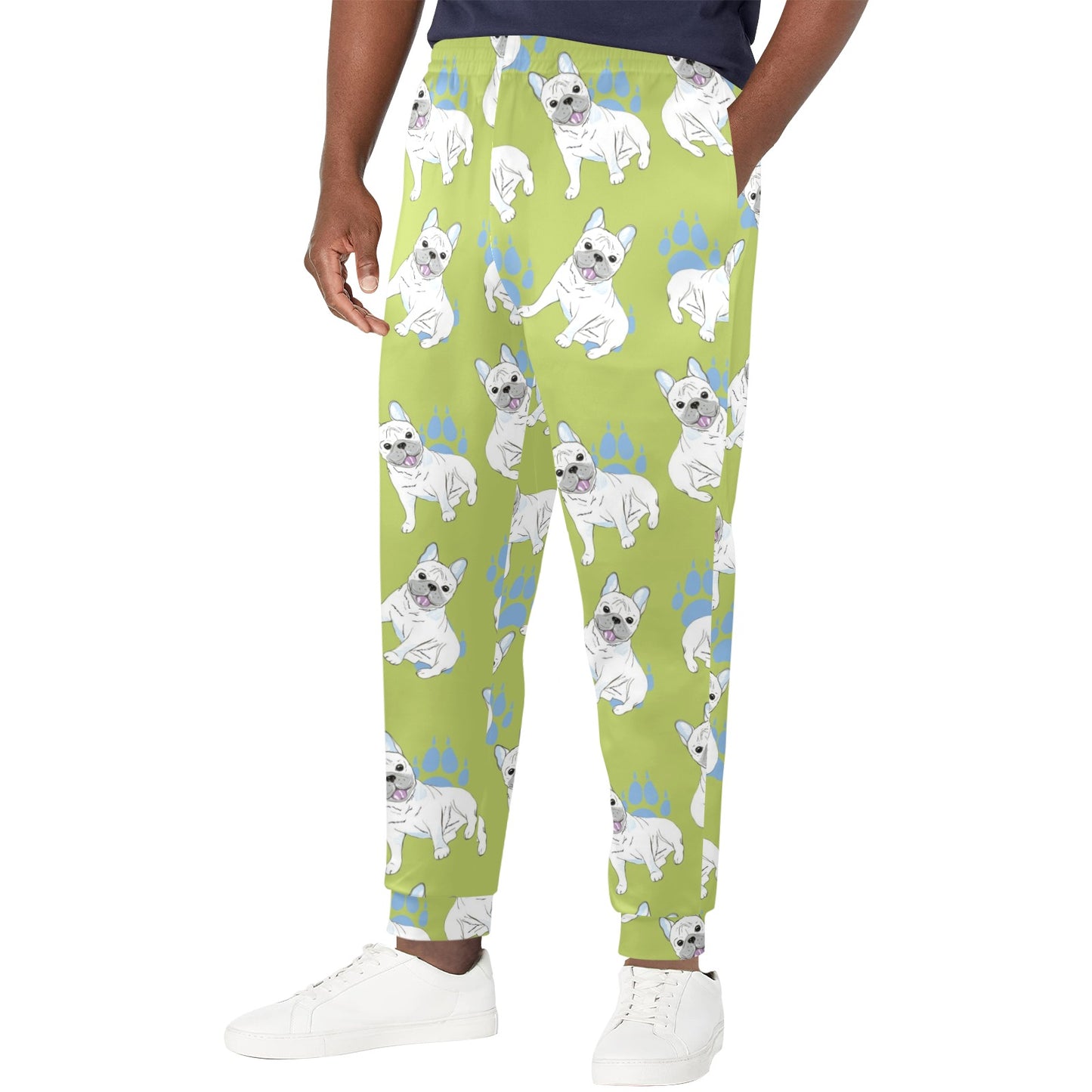 French Bulldogs Design Print Pattern JJ0224 Men's Casual Track Pants