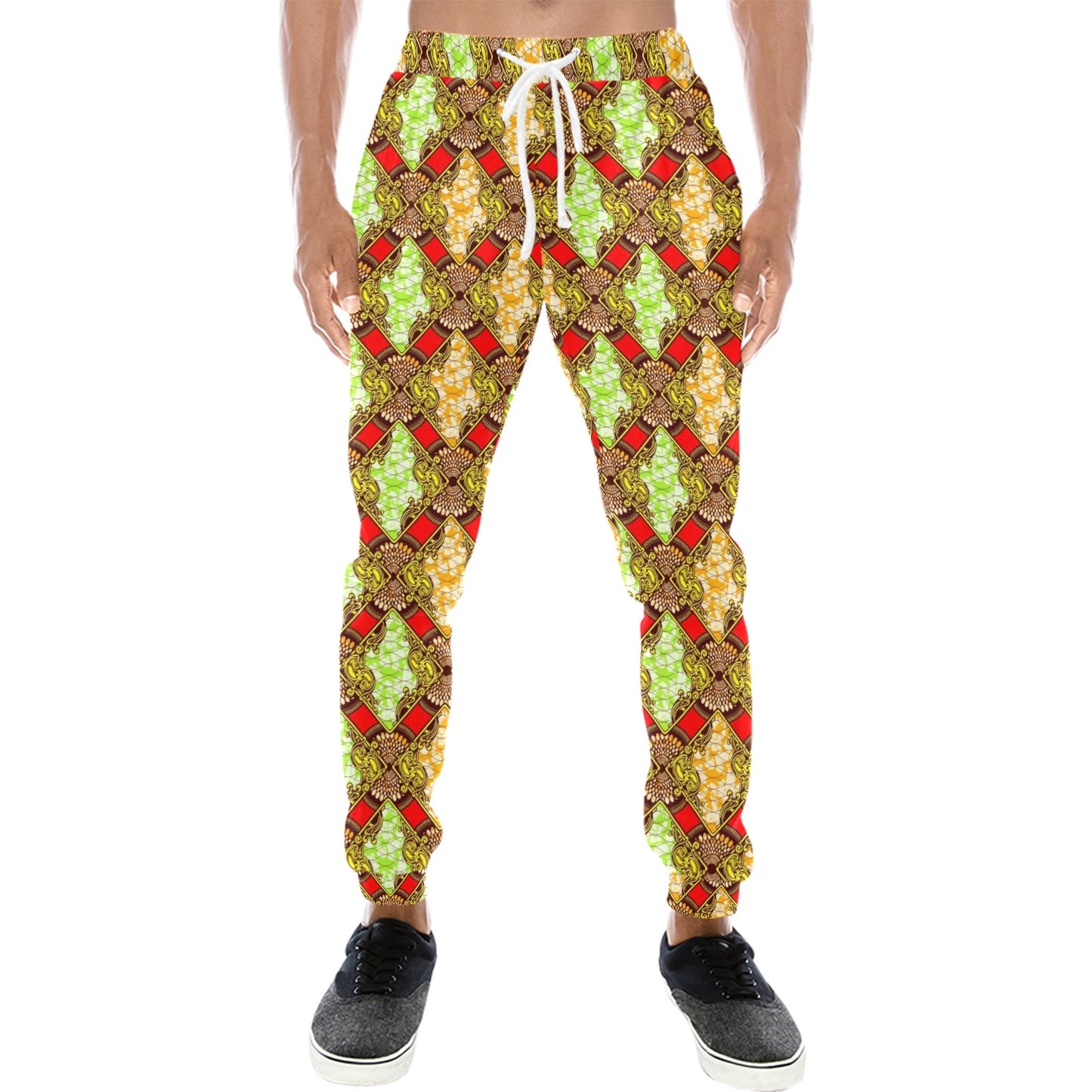 African Classic Print Pattern Men's Sweatpants