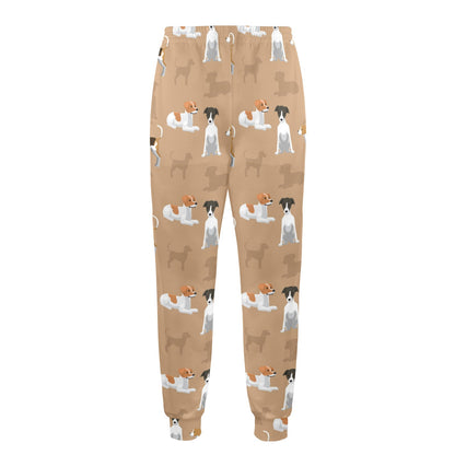 English Foxhounds Design Print Pattern JJ0127 Men's Casual Track Pants