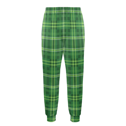 Irish Plaid Pattern Print Design 02 Men's Casual Track Pants