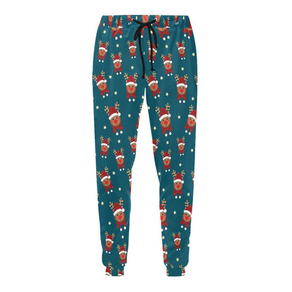 Reindeer Print Design LKS406 Men's Sweatpants