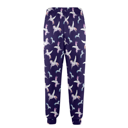 Pegasus Pattern Print Design 02 Men's Casual Track Pants